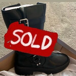 Moto Boot BLK GAP NWT